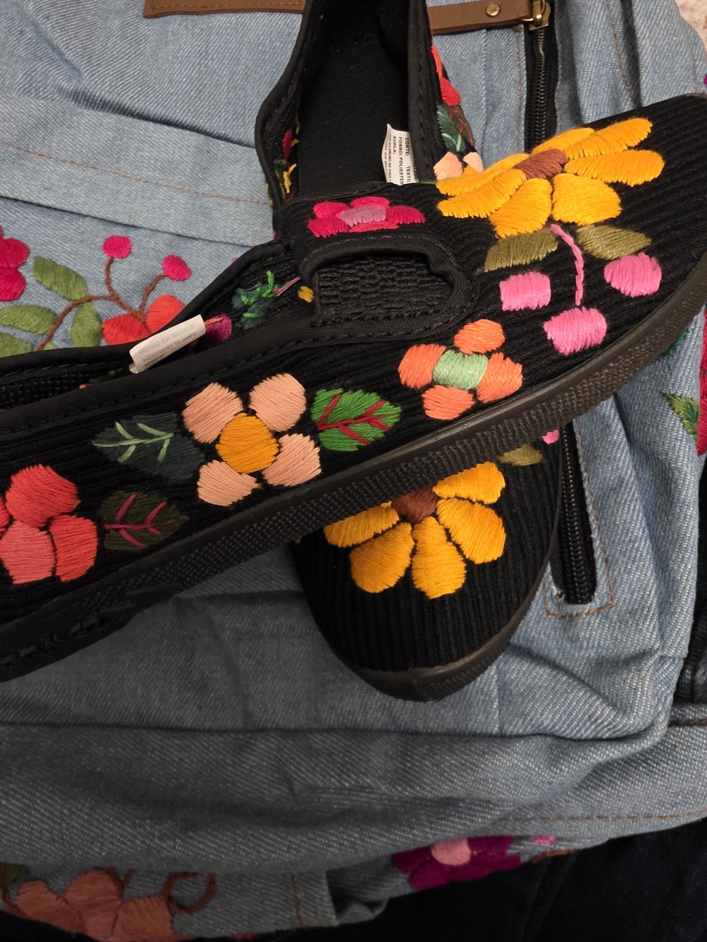 Mexican HandEmbroidered Flowers - Picture 3 of 7